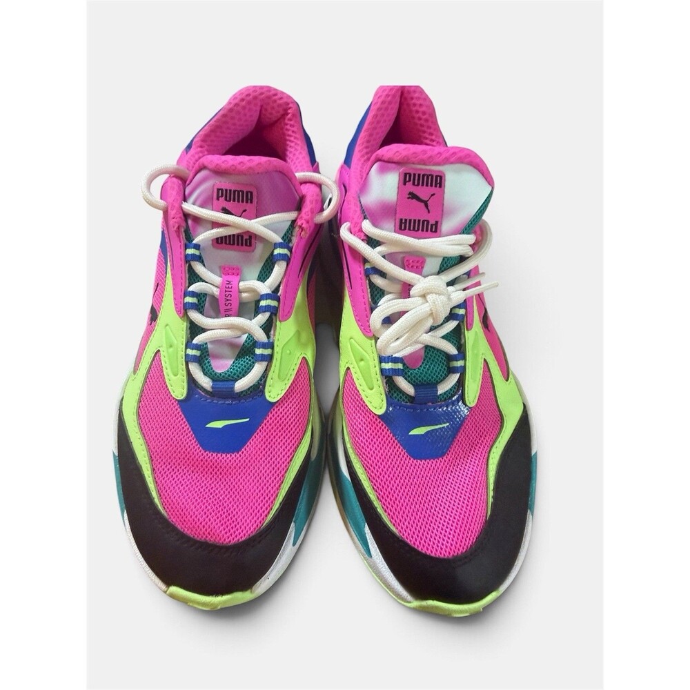 Puma RS-Fast 387045-01 Sneakers Womens US 8 Multi Marble Mesh Running Shoes